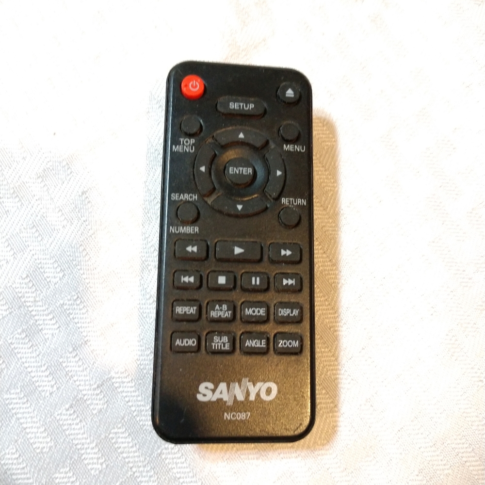 Sanyo Remote Control NC087 Black Works